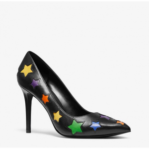 MICHAEL MICHAEL KORS Raven Star-Cutout Leather Pump