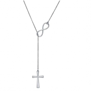 BERRICLE Rhodium 十字架项链