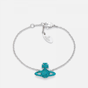 Vivienne Westwood Women\'s Grace Bas Relief Bracelet - Blue Zircon / Rhodium
