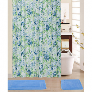 Waverly® Floral Engagement 15件套浴帘浴垫套