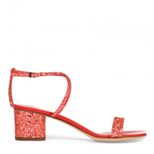 Tara Glitter粗跟凉鞋