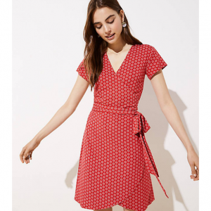 KNIT WRAP DRESS