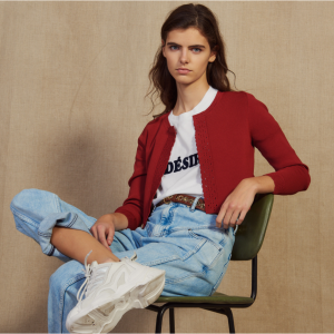 Sandro Paris CROPPED 针织开衫