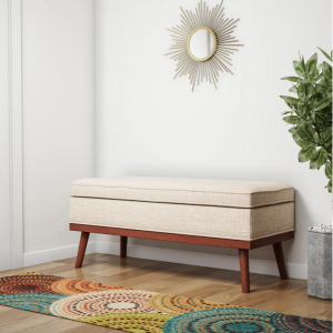 Carson Carrington Sastamala Mid-century Storage Bench