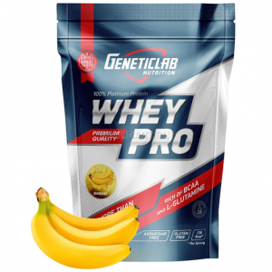 Протеин сывороточный Geneticlab Nutrition Whey Pro 100% банан