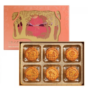 【现售】美心 东方之珠月饼 6枚入 660g 栗子豆沙月饼x1+低糖松子仁白莲蓉月饼x1+蛋黄白莲蓉月饼x1+蛋黄莲蓉月饼x1+五仁月饼x1+减糖蛋黄白莲蓉月饼x1