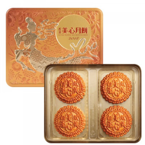 【现售】美心 双黄白莲蓉月饼 4枚入 740g