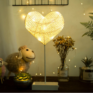 Star And Heart LED Lamp