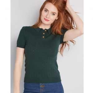 Chosen Polo Short Sleeve Sweater