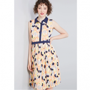 Just My Typist Sleeveless Shirt Dress
