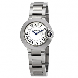 CARTIER Ballon Bleu Silver Dial Stainless Steel Ladies Watch