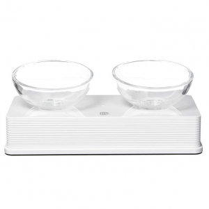 史低价：Catit 高颜值透明玻璃宠物食碗2件套 @Amazon