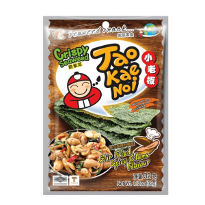 【满$12有惊喜】泰国小老板 厚片脆海苔 泰式香辣炒蜊味 32g
