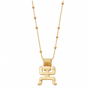 项链 GOLD MINI AURELIO NECKLACE 18ct Gold Vermeil