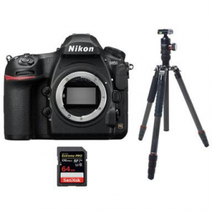 Nikon D850 全幅旗舰单反机身 + 脚架 SD卡套装 @ Adorama