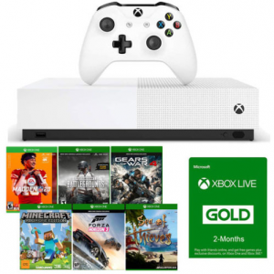 Xbox One S 无光驱版 + 6款数字版游戏 + 4个月金会员 @ Buydig.com
