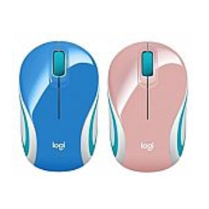 Logitech M187 Ultra Portable Wireless Mouse (Blue or Blossom) @ Dell