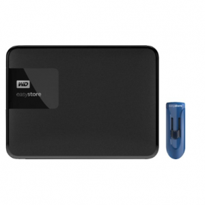 WD Easystore 4TB Portable Hard Drive + 32GB Flash Drive @ Best Buy