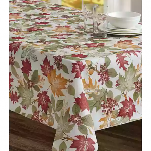 Fall Leaf Melody Vinyl Tablecloth