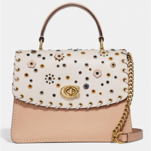 Coach Parker Top Handle With Scattered Rivets