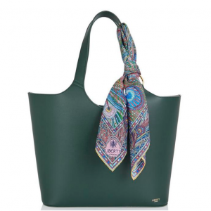 LIBERTY LONDON Audrey Leather Tote Bag with Customisable Silk Scarf