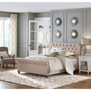 Gordon Natural Queen Sleigh Bed by Home Decorators Collection