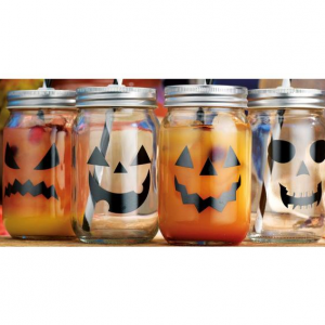 15 fl. oz. Halloween Mason Jars (Set of 4) by Home Essentials