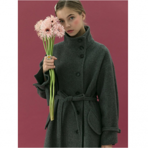 WConcept High D Ring 立领长款大衣