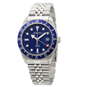 MATHEY-TISSOT Mathey Vintage GMT Quartz Blue Dial Men's Watch
