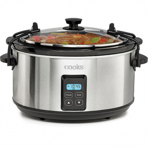 Cooks 5-Qt. Programmable Latch and Travel Slow Cooker