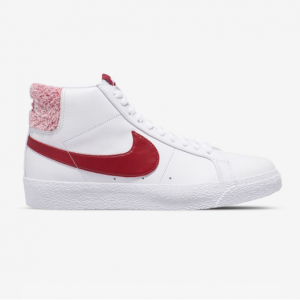 SB ZOOM BLAZER MID PRM, WHITE/TEAM RED