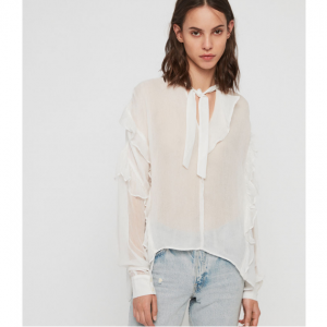 Allsaints SOFIA 荷叶边衬衫