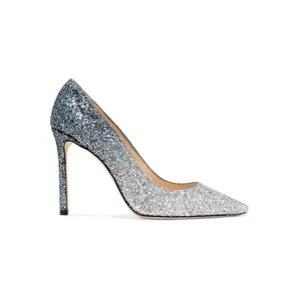 JIMMY CHOO Romy 100 渐变闪片高跟鞋