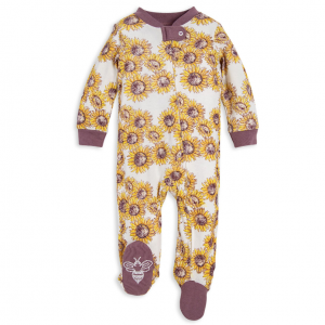 Burt's Bees Baby 嬰兒有機棉包腳連體衣