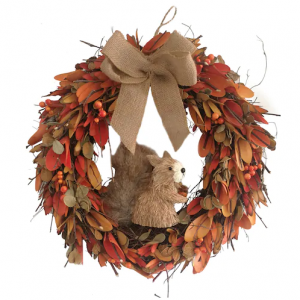 剑麻松鼠秋天花环