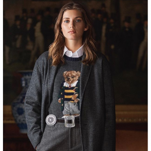 Polo Ralph Lauren Bear Intarsia Wool & Cashmere Blend Sweater @Saks Fifth Avenue