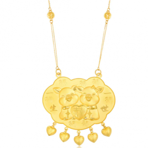 Chow Sang Sang 生生有囍 「喻意篇」999.9黄金孖颈链