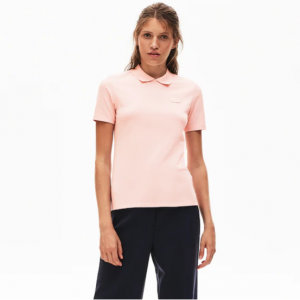 Lacoste Women's LIVE Slim Fit Velvet Croc Stretch Piqué Polo Shirt