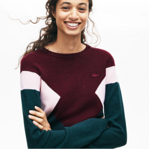 Lacoste Women's Multi Color Design Sweater