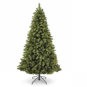 NOMA 7-Foot Pre-lit Christmas Tree with Lights | Henry Fir | 400 Color-Changing LED Bulbs