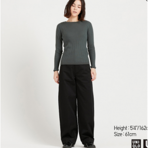 uniqlo wide fit curved jeans