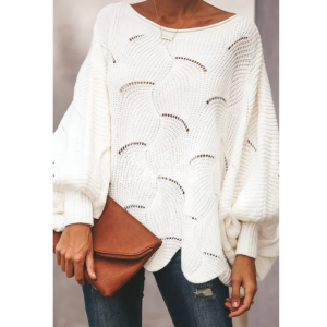 StyleWe 针织泡泡袖针织衫