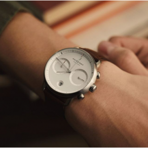 Nordgreen Pioneer | White Dial - Brown Leather 男士腕表