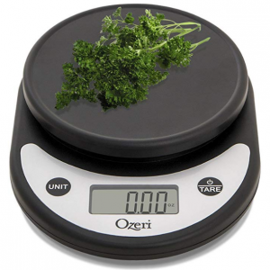 Ozeri ZK14-AB Pronto Digital Multifunction Kitchen and Food Scale, Silver On Black