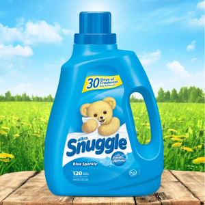 Snuggle 液体织物柔软剂，蓝色 96oz , 120 Loads