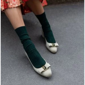 Salvatore Ferragamo Vara Glitter Pumps