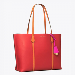 PERRY COLOR-BLOCK TRIPLE-COMPARTMENT TOTE
