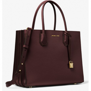 MICHAEL MICHAEL KORS Mercer Large Pebbled Leather Accordion Tote Bag