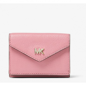 MICHAEL MICHAEL KORS Small Pebbled Leather Tri-Fold Envelope Wallet