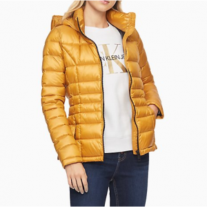 Calvin Klein Packable Down Hooded Puffer Jacket